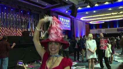 Partidários de Trump comemoram