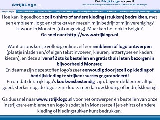 Zelf kleding bedrukken Monster