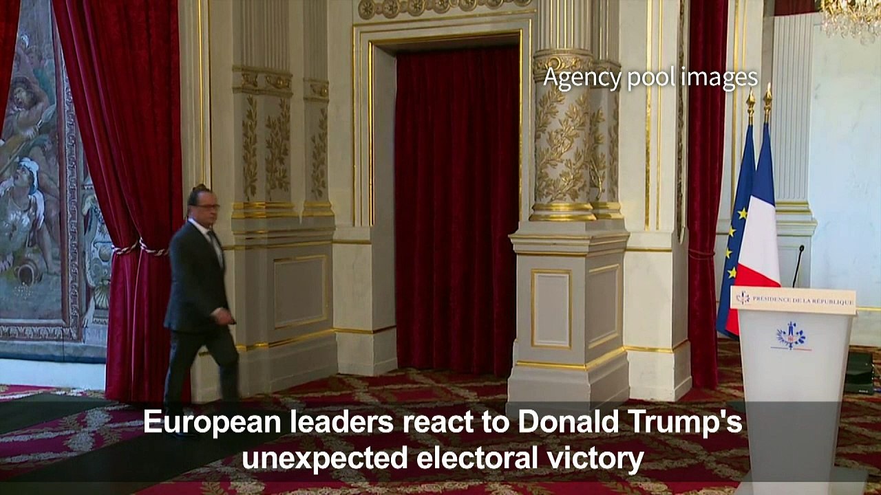 European leaders react to Trump's unexpected electoral victory