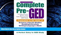 READ book  Contemporary s Complete Pre-GED : A Comprehensive Review of the Skills Necessary for