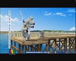 [24] Animated Cartoon Bernard Bear - Fishing - Pescando - All Languages