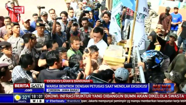 Eksekusi 8 Bangunan Milik PT KAI di Cirebon Ricuh