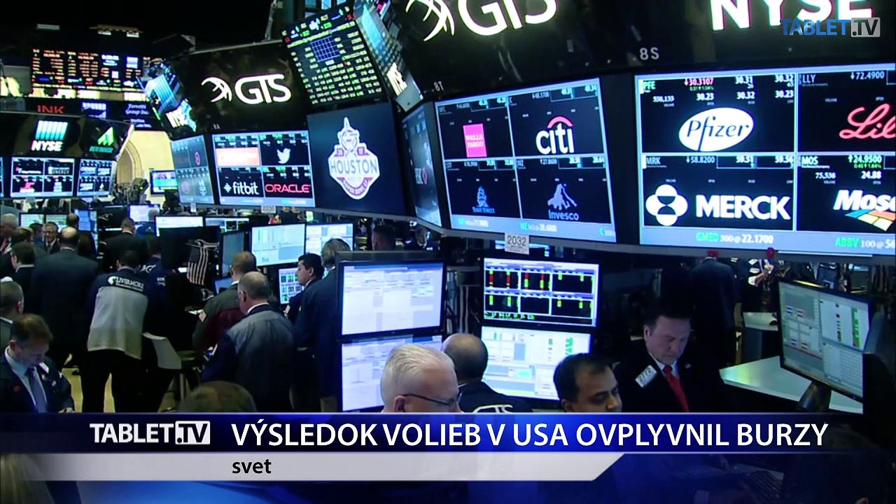 Akcie v Európe klesajú kvôli výsledkom amerických volieb