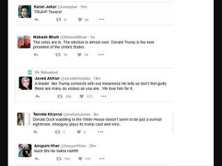 US Presidential Election 2016: Bollywood Reacts To Donald J. Trump’s Victory!