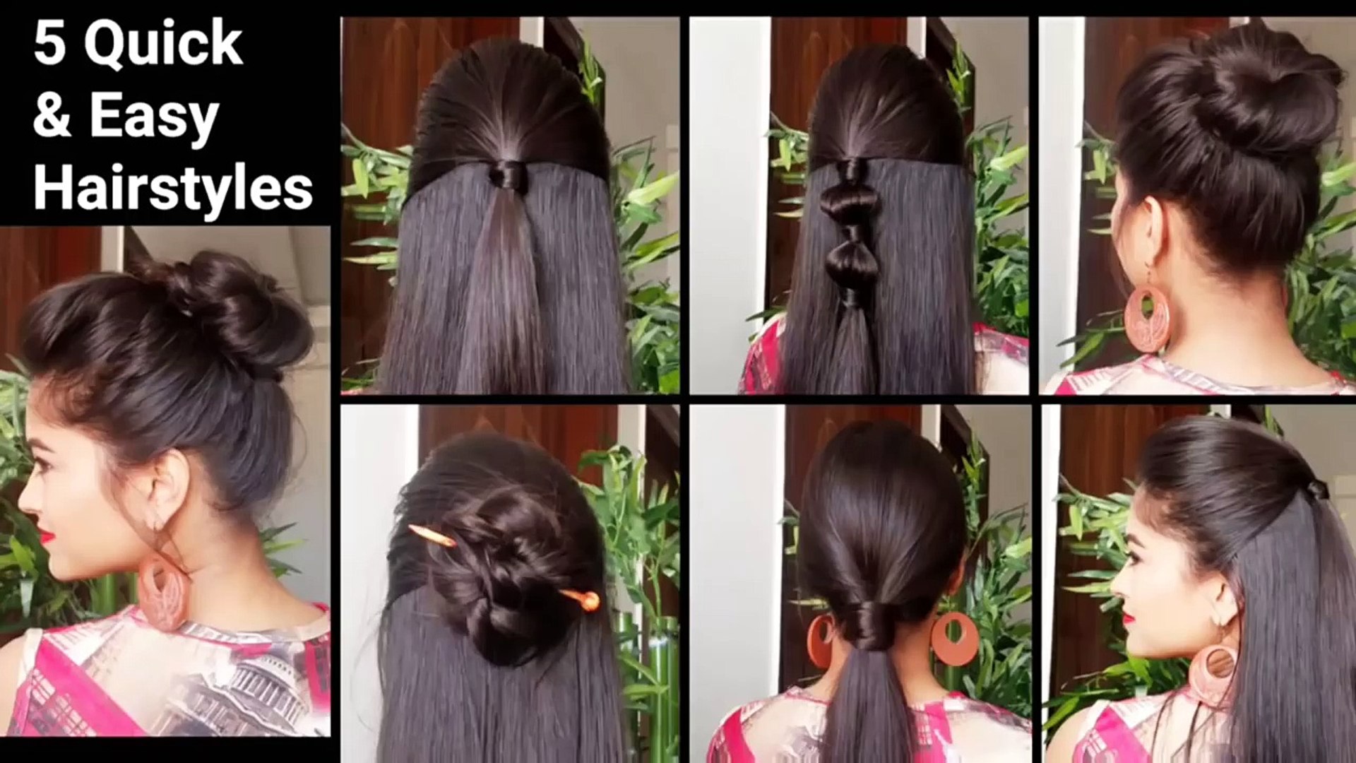 Descubra 100 image easy hairstyles indian Thptnganamst.edu.vn