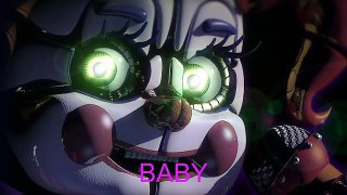 All Animatronic Voices - Five Nights at Freddy's Sister Location                                                             FNAF Sister Location song animation