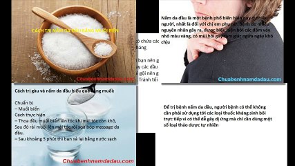 Hướng dẫn cách trị nấm da đầu bằng muối biển