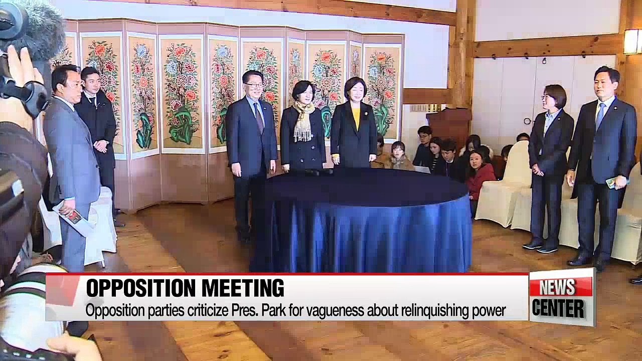 Opposition rejects President Park's proposal regarding prime minister candidate