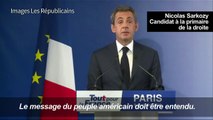 Sarkozy: l'élection de Trump, un refus de 