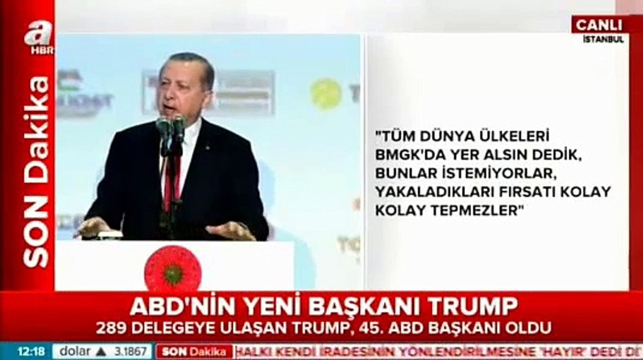 Erdoğan'dan ABD Başkanı Olan TRUMP'a İlk Yorum- 'Hayra Yormak...'