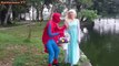 spiderman vs frozen elsa vs King kong elsa kidnapped real life superheroes movie