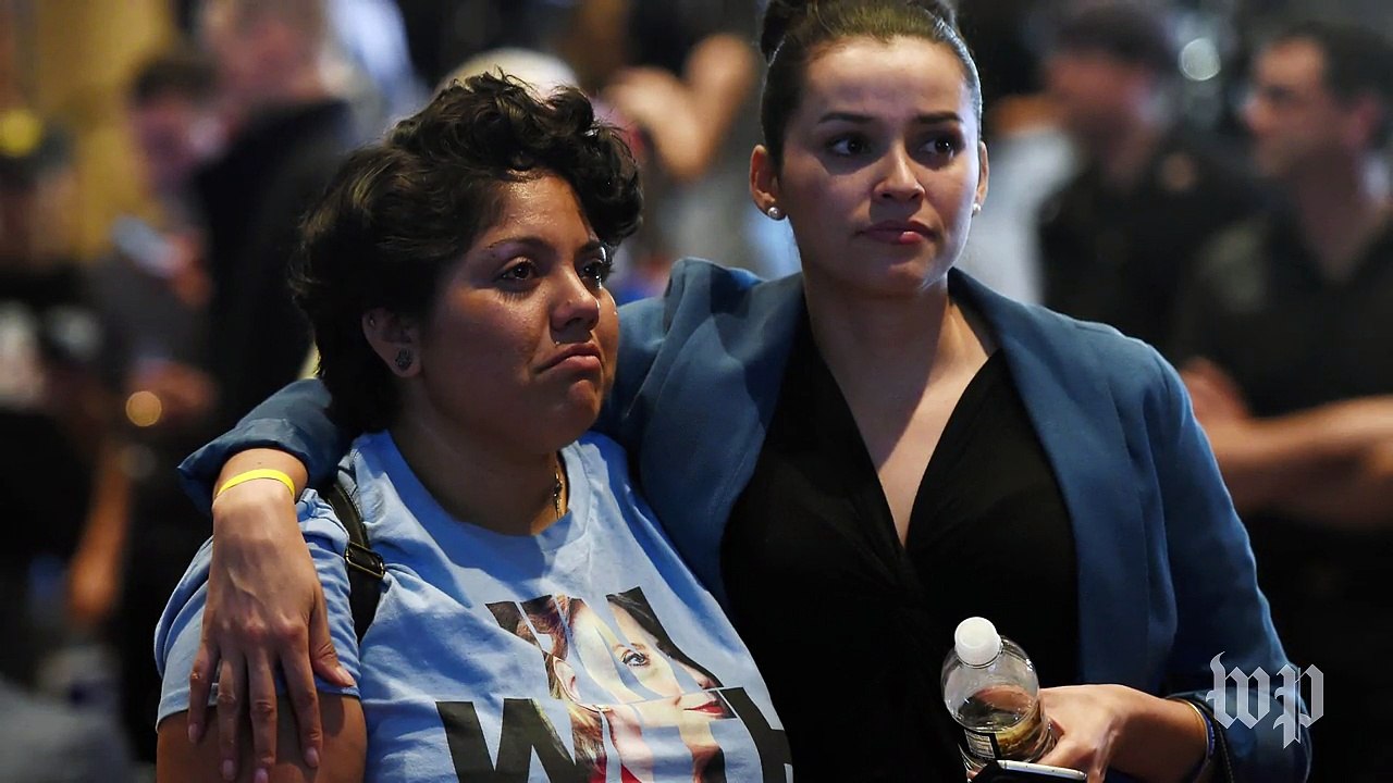 Clinton supporters react to Trump's win with sadness, anger