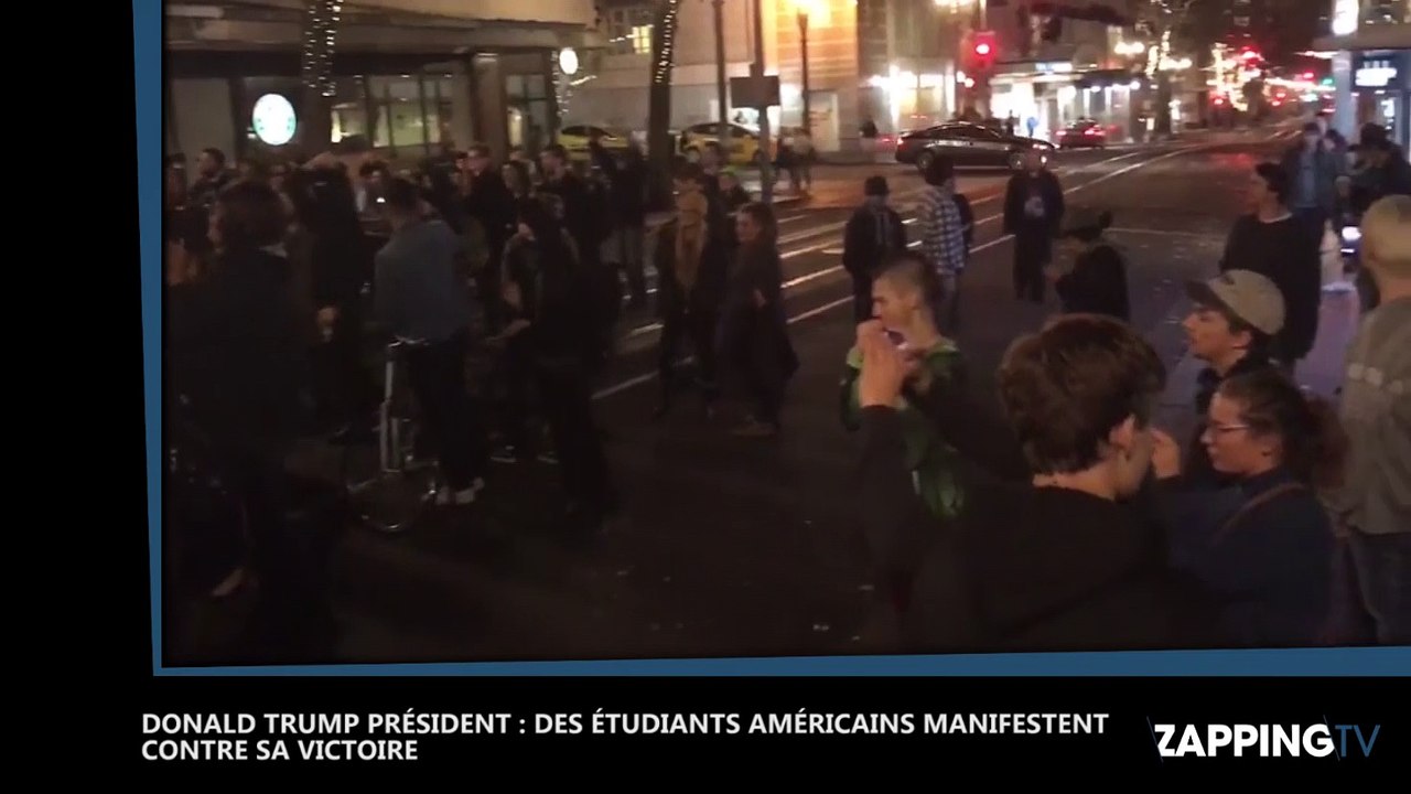 Donald Trump Président : Les étudiants américains protestent (Vidéo)