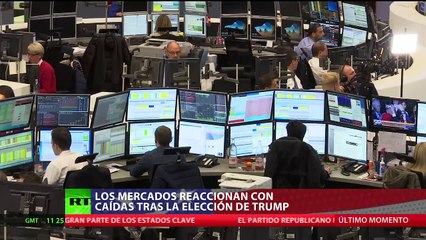 Las bolsas europeas tuvieron drástica reacción a  la victoria de Donald Trump