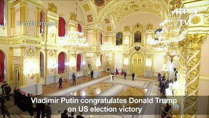 Putin congratulates Trump on US election victory