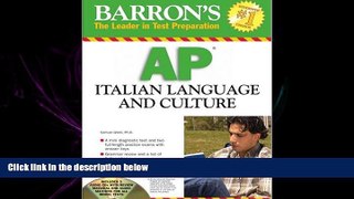 READ book  Barron s AP Italian Language and Culture: with Audio CDs  FREE BOOOK ONLINE