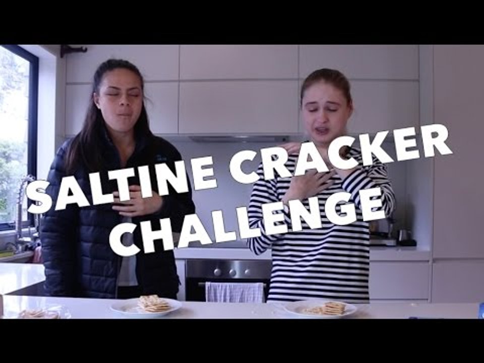Model Completes Saltine Cracker Challenge