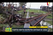Iquitos: viviendas afectadas por fuertes vientos y lluvias torrenciales