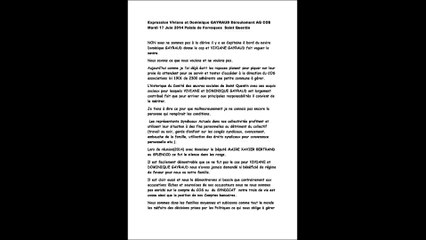 EXPRESSION D GAYRAUD AG COS Saint Quentin 17 JUIN 2014 association loi 1901