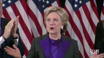 Hillary Clinton's concession speech, in three minutes