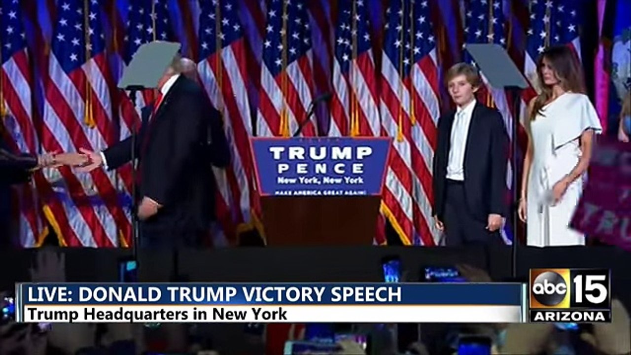 FULL- President-Elect Donald Trump Victory Speech - Election night 2016 - YouTube