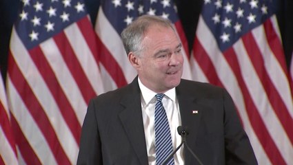 Kaine on Clinton: 'She has made history.'