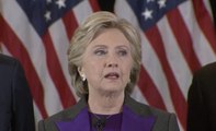 El discurso de Hillary Clinton tras la derrota