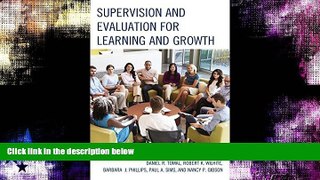 Free [PDF] Downlaod  Supervision and Evaluation for Learning and Growth: Strategies for Teacher