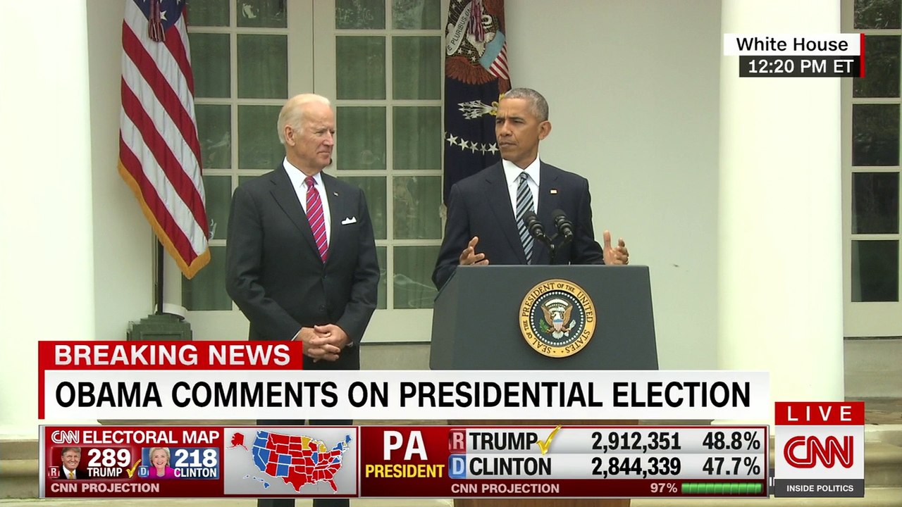 Barack Obama : "Nous allons faire de notre mieux pour organiser une future transition, en douceur"