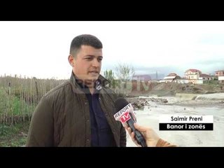 Report TV - Përmbytjet, 5 fshatra në Kamëz prej 2 ditësh të izoluar, shemben urat