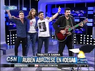 Tributo a Joaquín Sabina por Ruben Abruzese en C5N
