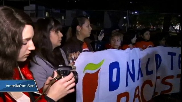 Trump Zaferi Sonrası Beyaz Saray Önünde Protesto