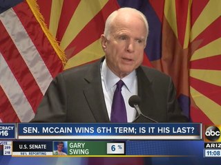 Sen. McCain: “This may be my last” after his U.S. Senate win Tuesday night