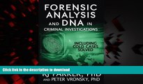 Read books  Forensic Analysis and DNA in Criminal Investigations: Including Solved Cold Cases