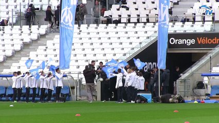 On était à la séance d'entrainement au Vélodrome