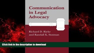 liberty book  Communication in Legal Advocacy (Studies in Communication Processes) online for ipad