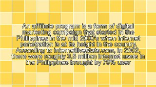Growth of Affiliate Programs in the Philippines