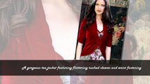 Lilliana Deep Red Velvet Jacket | Cover Ups & Jackets | Clothing | Lux-Fix.com