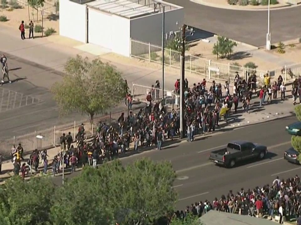 Students walkout at Carl Hayden High School