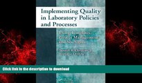 Buy books  Implementing Quality in Laboratory Policies and Processes: Using Templates, Project