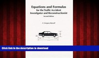 liberty book  Equations   Formulas for the Traffic Accident Investigator and Reconstructionist,