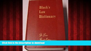 Best books  Blacks Law Dictionary De Luxe Fourth Edition with Thumb Index online pdf