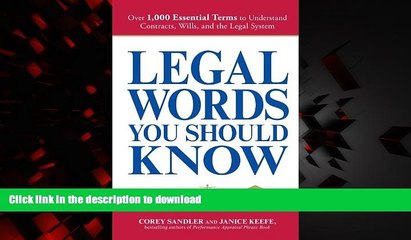 liberty book  Legal Words You Should Know: Over 1,000 Essential Terms to Understand Contracts,