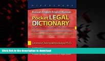 Read book  Russian-English/English-Russian Pocket Legal Dictionary (Hippocrene Pocket Legal