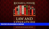 Read book  Law and Literature: Revised and Enlarged Edition online for ipad