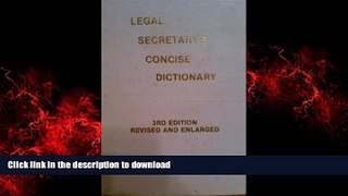 Buy book  Legal Secretary s Concise Dictionary online