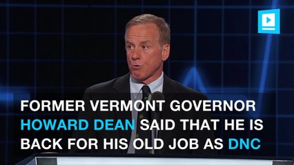 Howard Dean announces he is running for DNC chair