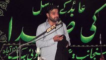 Zakir Qaisar Ali Alvi  13th Muhram 1438(2016) Choti Behak Hafizabad