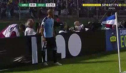Sebastien Coates Goal - Uruguay vs Ecuador 1-0 11-11-2016