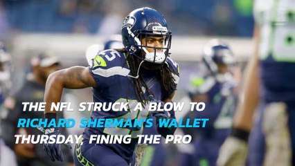 Seahawks' star Richard Sherman fined by NFL for hit on Bills' kicker